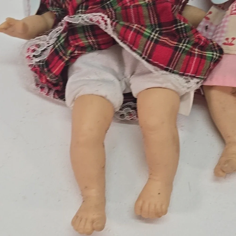Gi-go Expressions Baby Doll Palm Pals‎ Bean Bag Vintage 90s Face Set Of 4